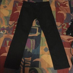 Levis 511 Black slim straight jeans